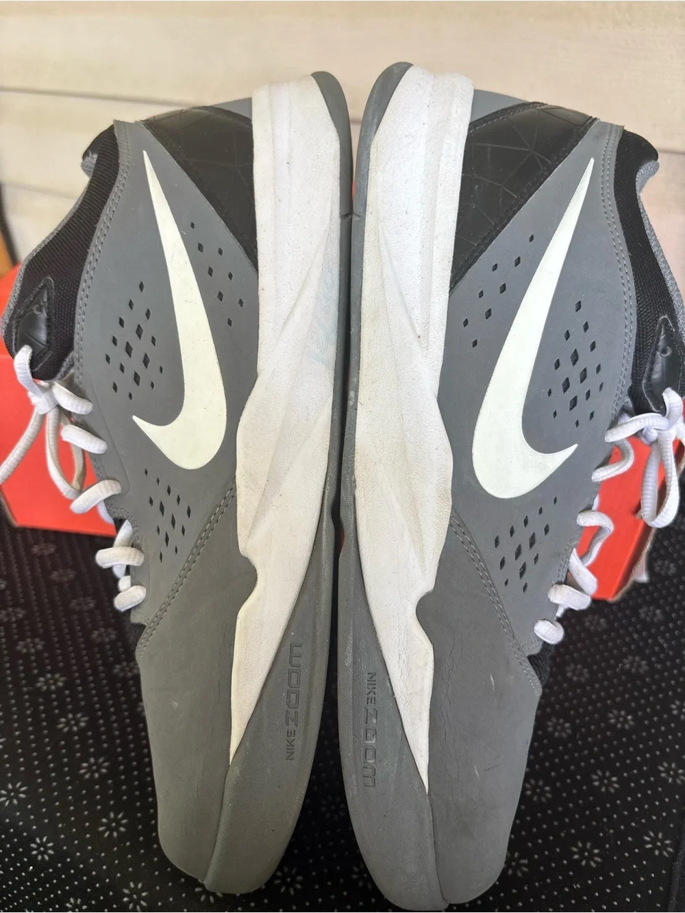 Nike Gray, Black and White Men's Athletic Sneakers